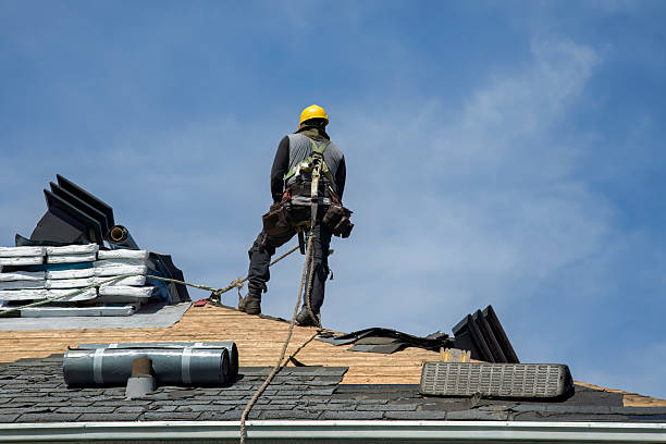 Professional Flat Roof Repair technician working in Brownstown, PA